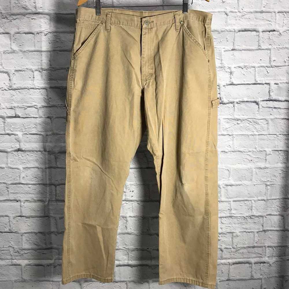 Wrangler Wrangler Washed Tan Carpenter Pants - image 2