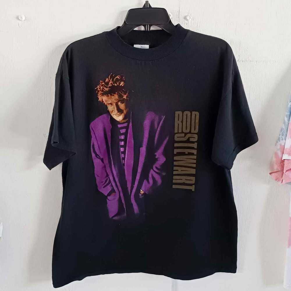 Tultex × Vintage Vintage 90s Rod Stewart Tultex T… - image 1