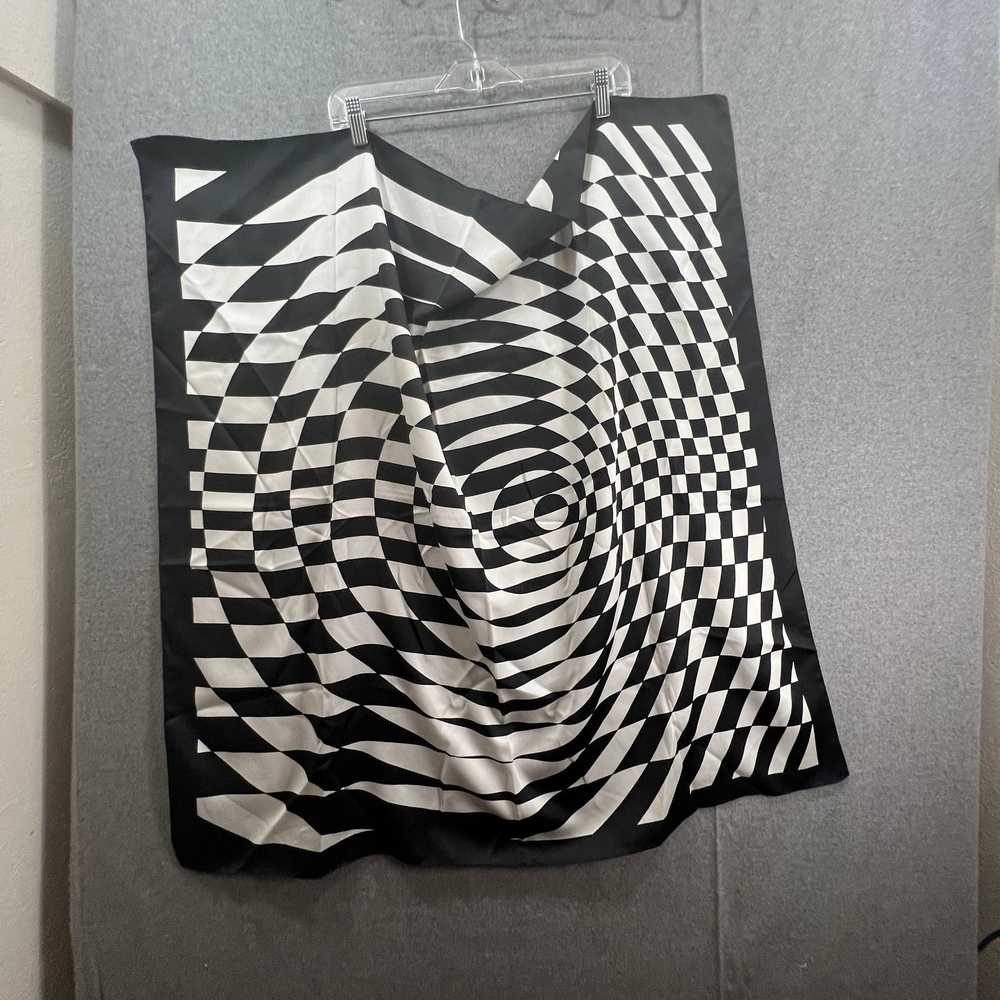 Other Checker Pattern Black White Squares Scarf U… - image 6