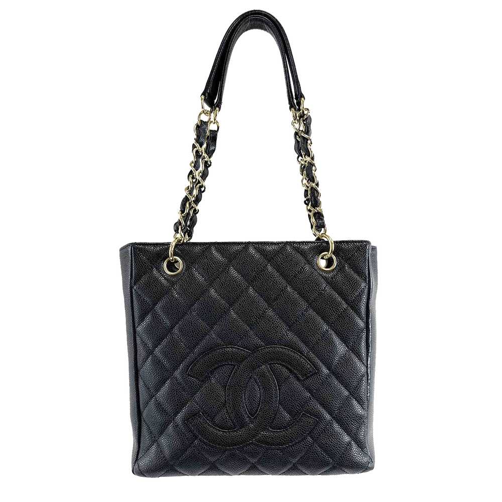 Chanel CHANEL Excellent Petite Shopping Tote Cavi… - image 1