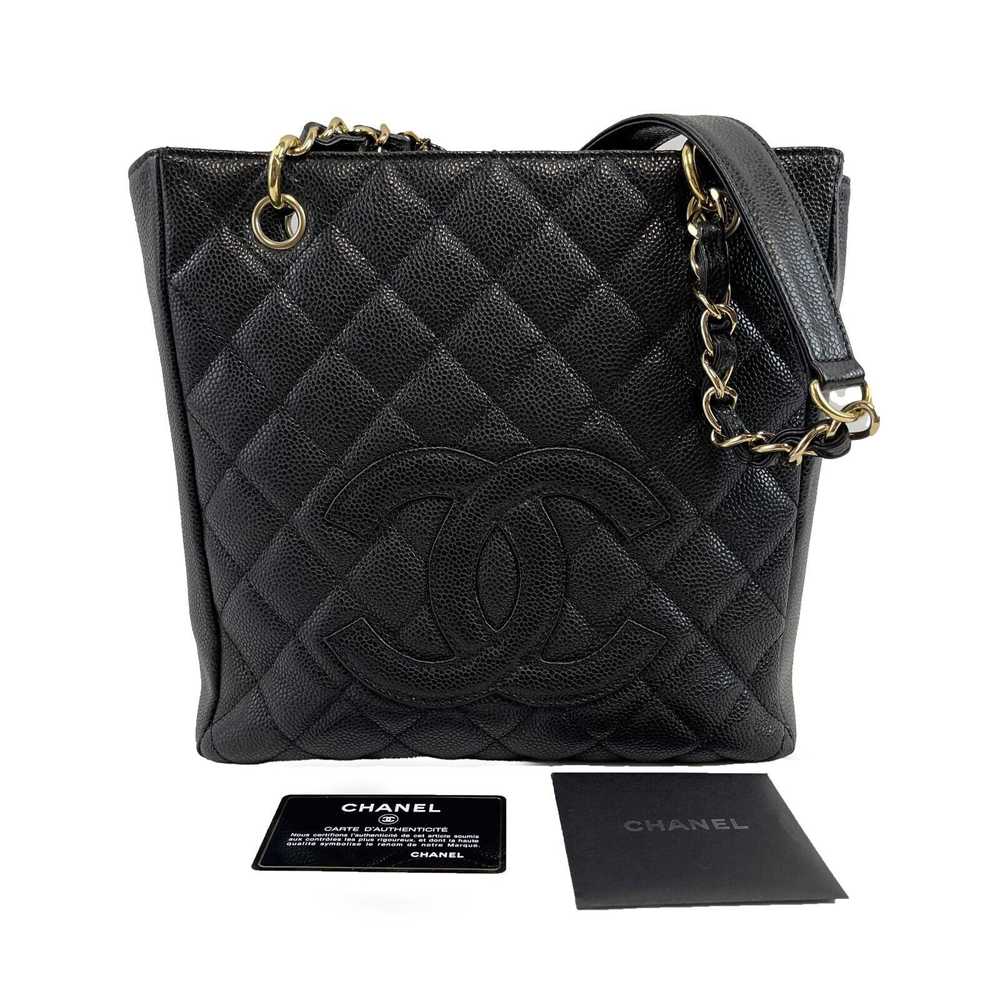 Chanel CHANEL Excellent Petite Shopping Tote Cavi… - image 3