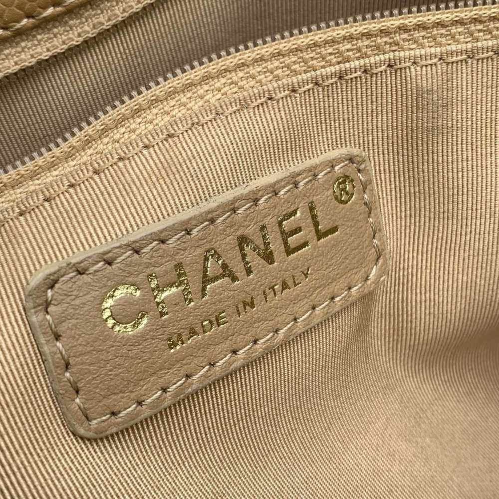 Chanel CHANEL Beige Quilted Caviar Leather Gst Gr… - image 4