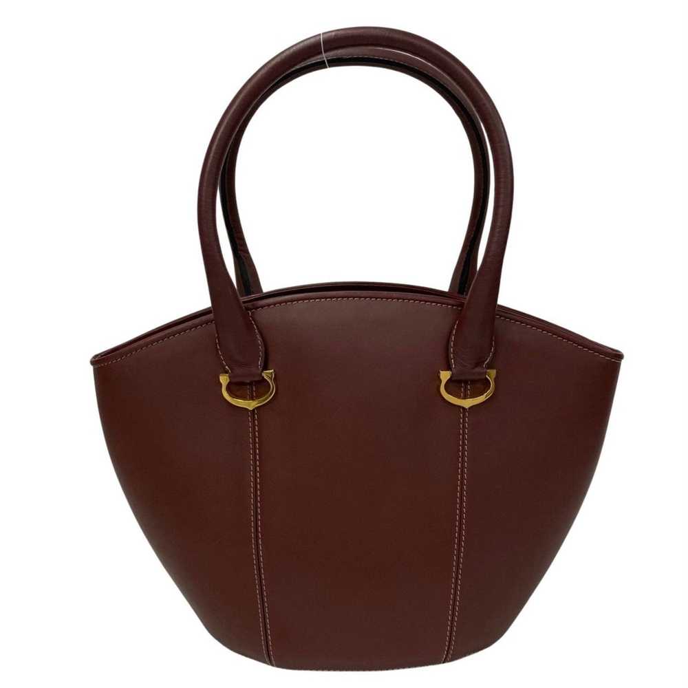 Cartier CARTIER Mustline Leather Handbag Tote Bag… - image 4