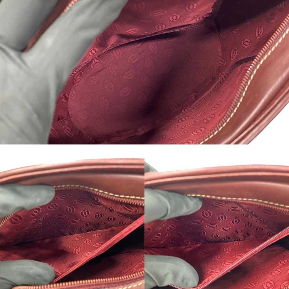 Cartier CARTIER Mustline Leather Handbag Tote Bag… - image 8
