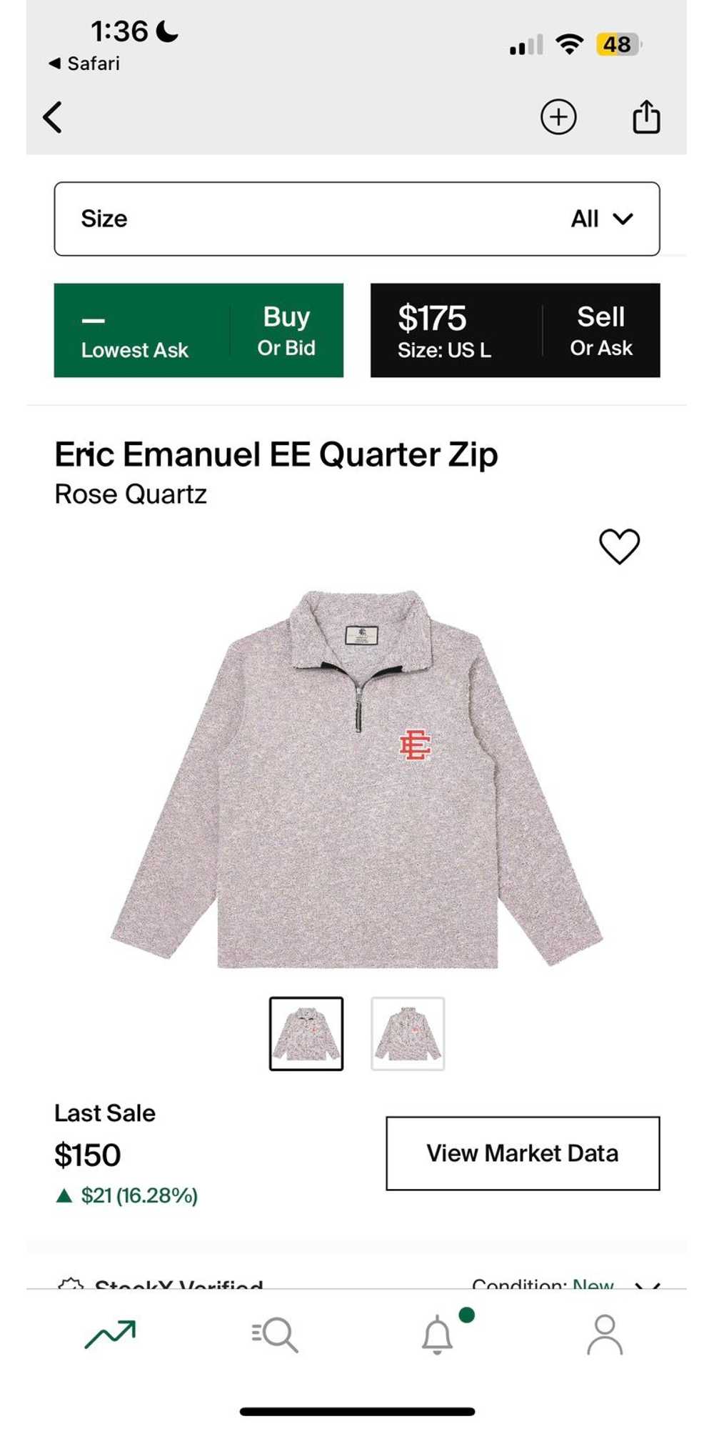 Eric Emanuel Eric Emanuel EE Quarter Zip - image 5