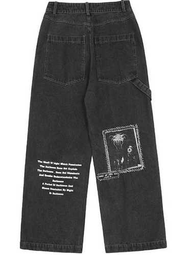Vintage Japanese Style Black Baggy Pants
