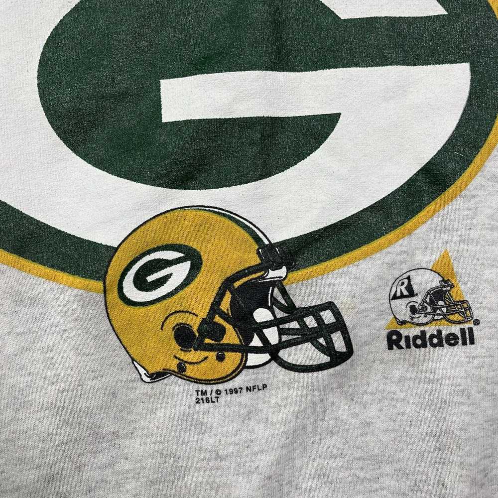 Riddell Vintage Green Bay Packers Crewneck Big Sp… - image 2