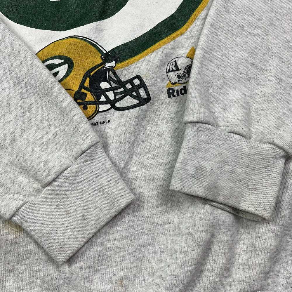 Riddell Vintage Green Bay Packers Crewneck Big Sp… - image 7