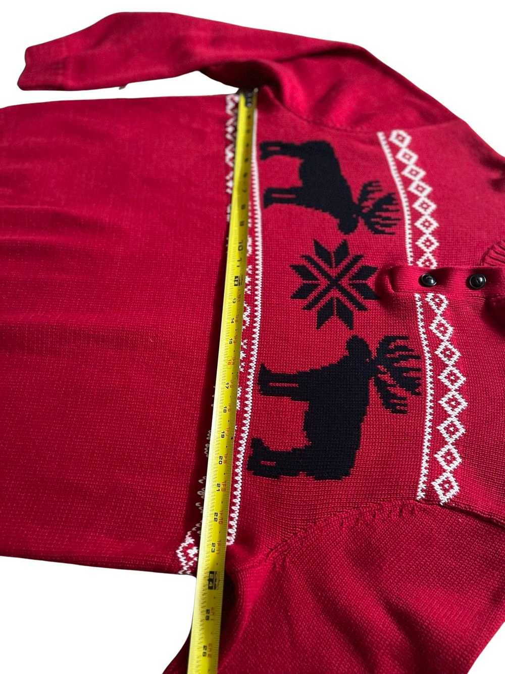 Chaps × Streetwear Chaps Mens Sz XL Red Knit Moos… - image 6