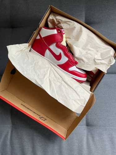 Nike Nike Dunk High Le White Varsity Red 1999 - image 1