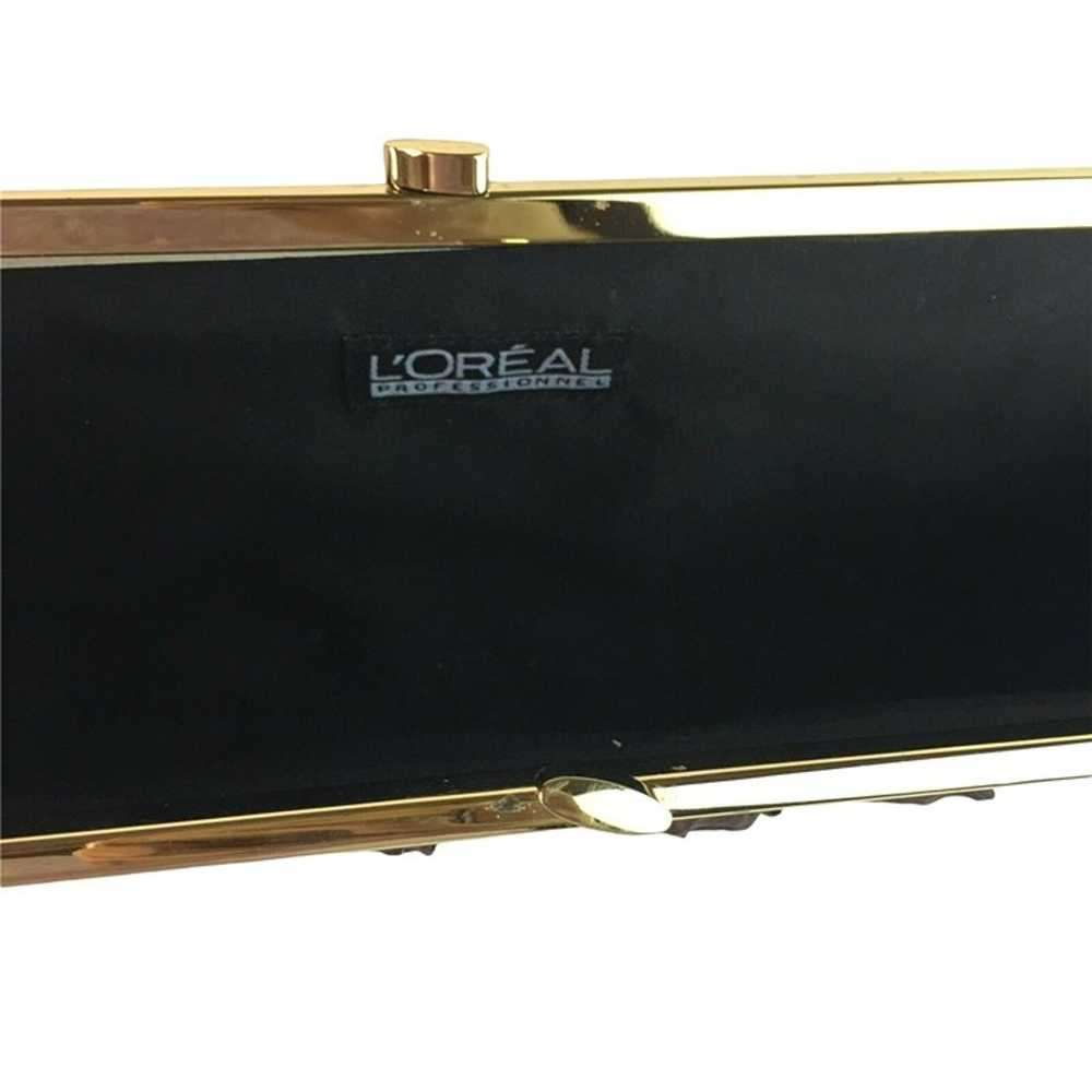 Brown Evening Clutch Purse Loreal Professional Wo… - image 3