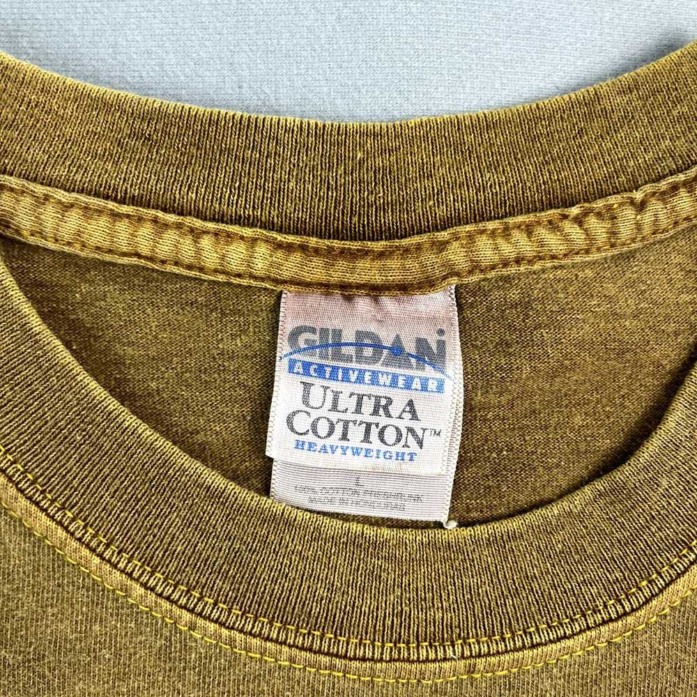 Gildan × Vintage Vintage Hawaii T-Shirt Large Tan… - image 7