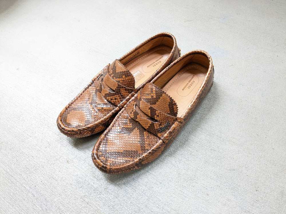 Gucci × Rare × Streetwear Gucci Loafers Python Le… - image 2