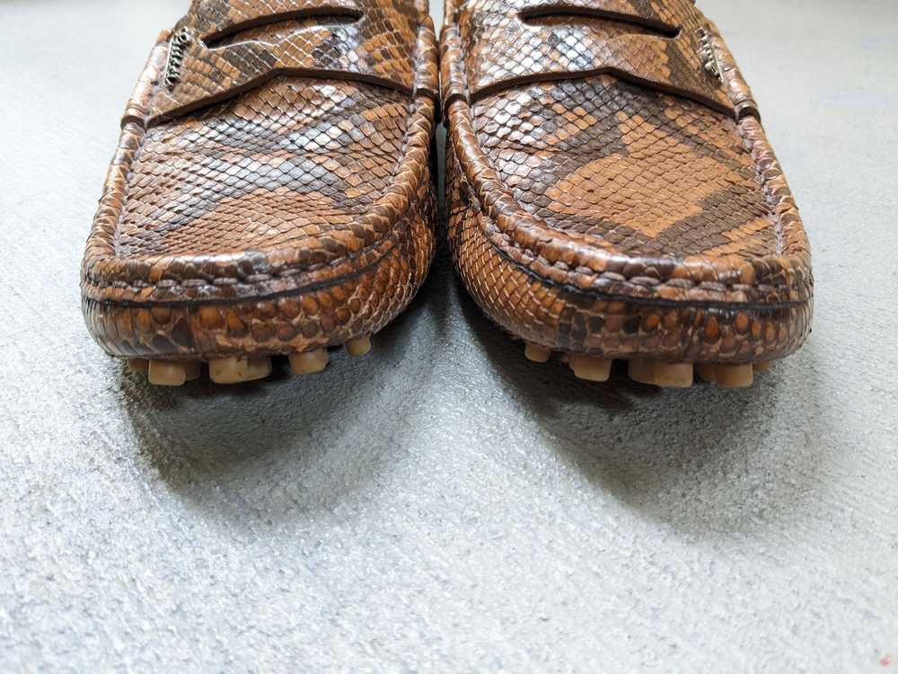 Gucci × Rare × Streetwear Gucci Loafers Python Le… - image 6