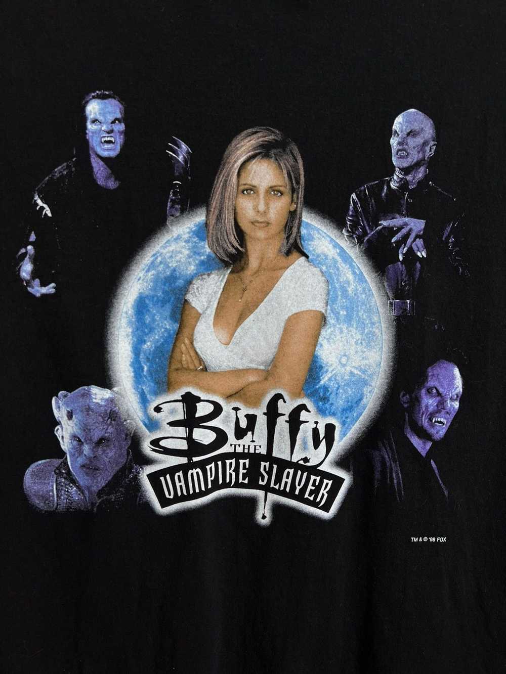 Vintage Late 90s Buffy the Vampire Slayer Promo T… - image 4