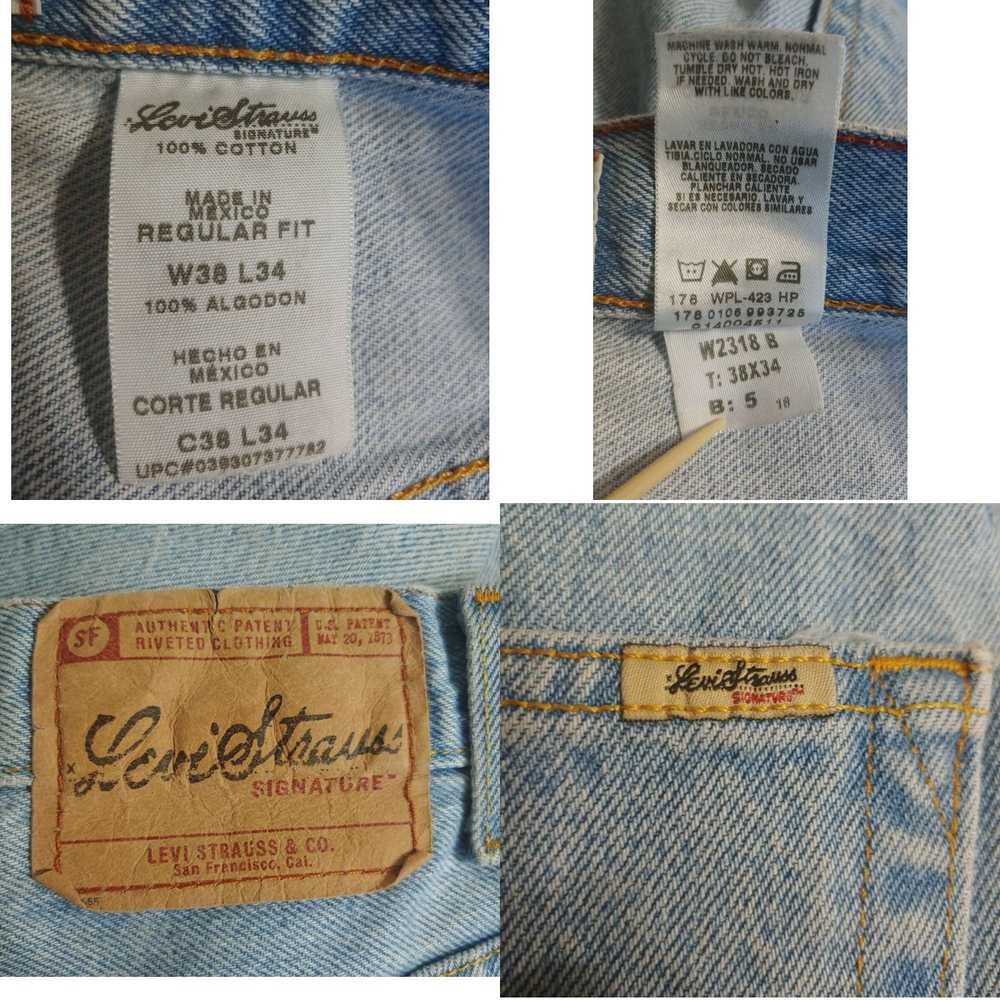 Vintage Levi Strauss Jeans Mens 38x34 Signature S… - image 4