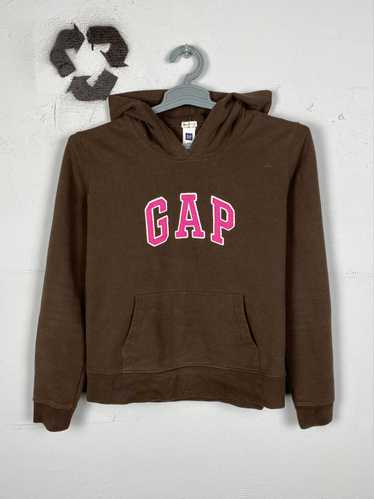 Gap × Streetwear × Vintage Gap Hoodie Brown Big Lo
