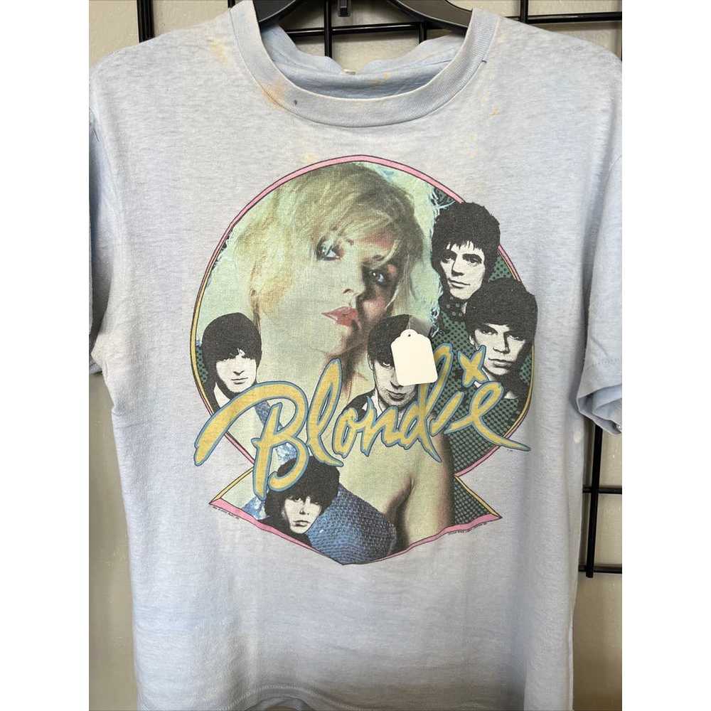 RARE VIntage Blondie Band Tee 1980 - image 2