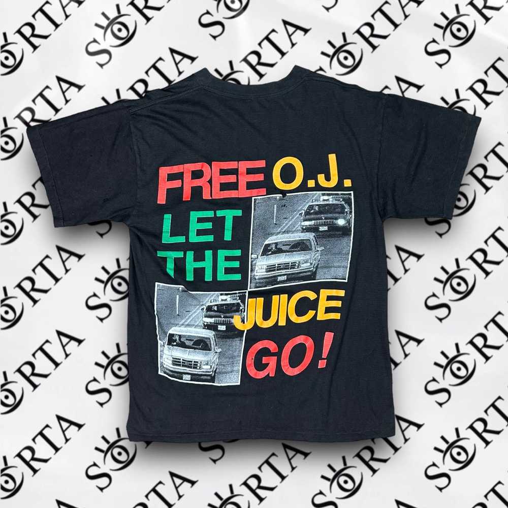 Vintage Vintage 90s OJ Simpson Trial Rap Tee - image 2