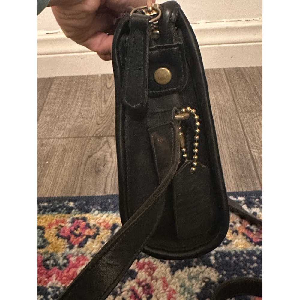 Vintage Coach 9944 Taylor Black Leather Zipper Cl… - image 6