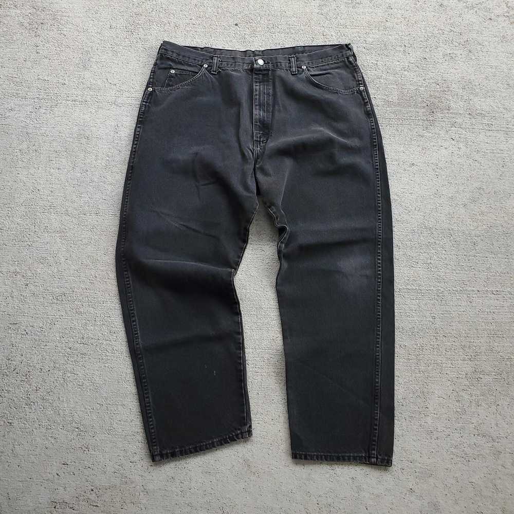 Wrangler 90's Wrangler Black Faded Denim Jeans - image 2