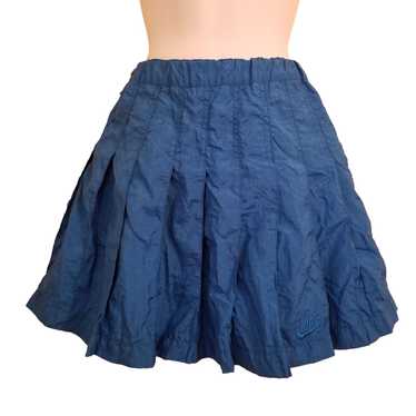 Nike Nike Blue Nylon Swish Pleated Tennis Skirt X… - image 1