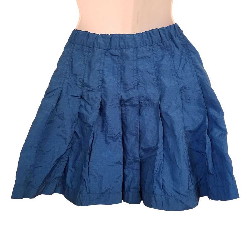 Nike Nike Blue Nylon Swish Pleated Tennis Skirt X… - image 2