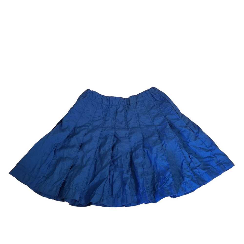 Nike Nike Blue Nylon Swish Pleated Tennis Skirt X… - image 6