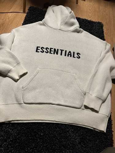 Fear of God Fear of God Essentials Knit Hoodie 'Cr