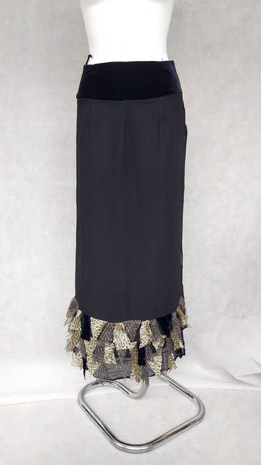 Vintage Vintage Black Caterina Leman Skirt, Small 