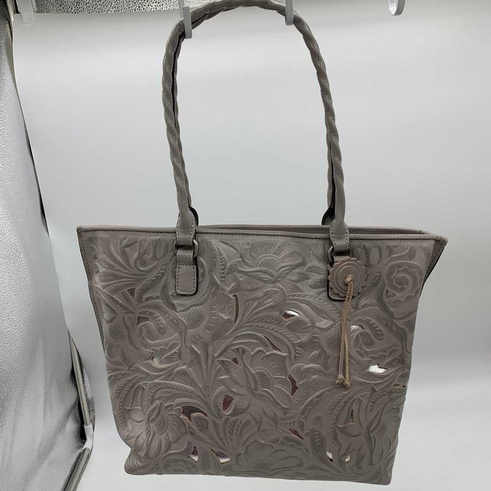 Patricia Nash Leather Handbags Cutout Adeline Tote - image 9