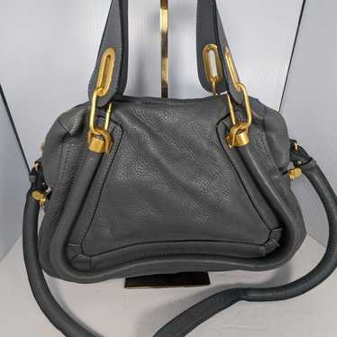 Chloe Paraty grey Leather Satchel Handbag - image 1