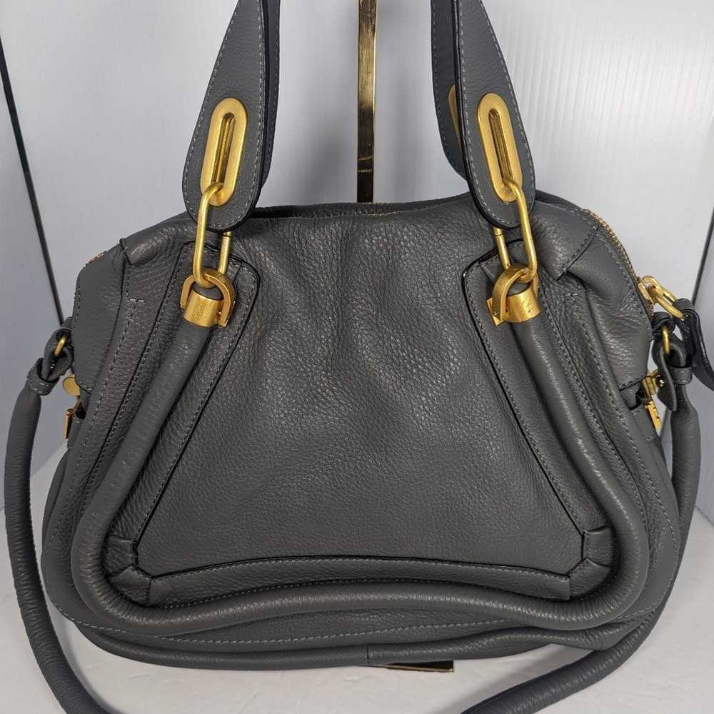 Chloe Paraty grey Leather Satchel Handbag - image 2