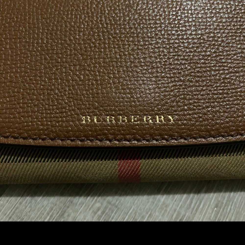 Burberry Brown Canvas, Leather Bag - image 2