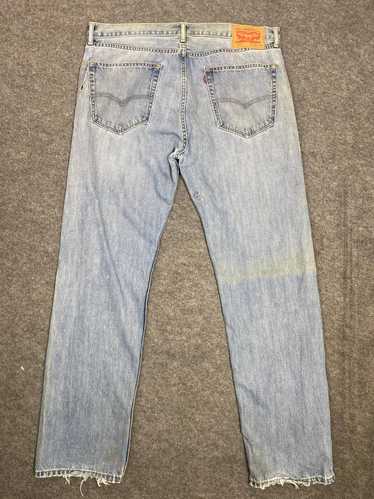 Distressed Denim × Levi's levis 505 lightwash dis… - image 1