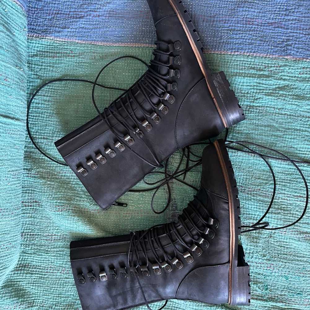 Free People Lace Up Boots 37 - image 2