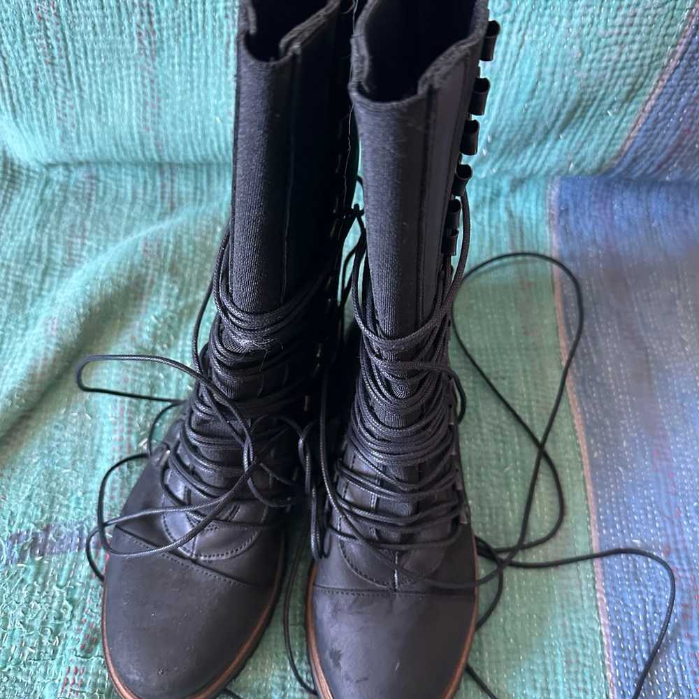 Free People Lace Up Boots 37 - image 3