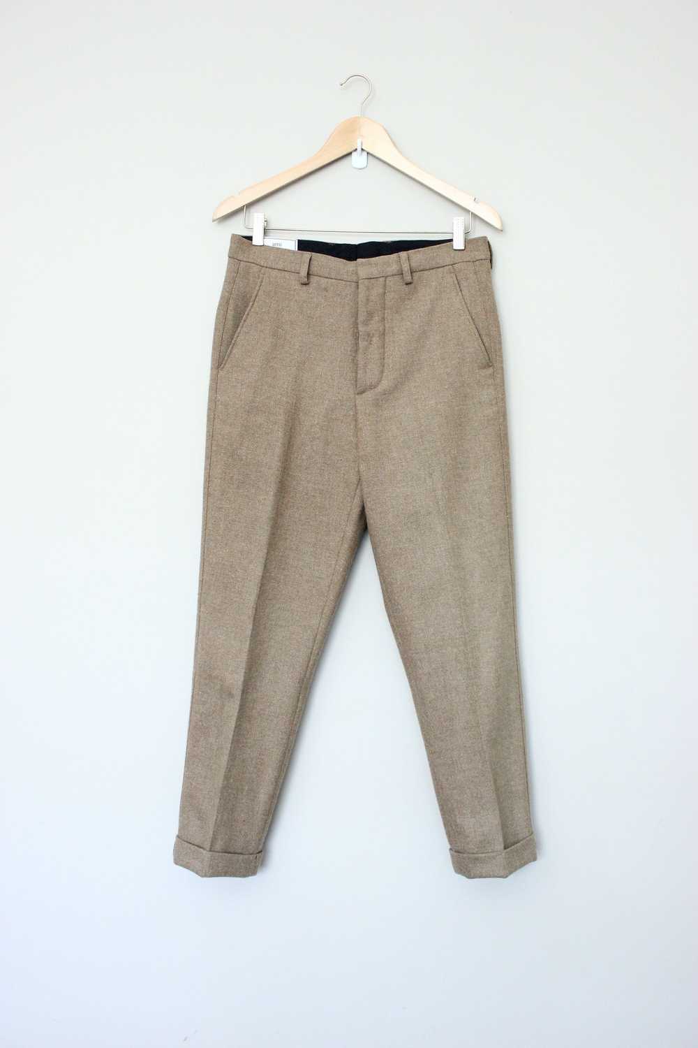 AMI High Waisted Wool Trousers Carrot Fit - image 1