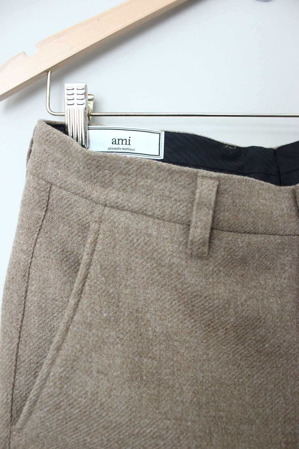 AMI High Waisted Wool Trousers Carrot Fit - image 3