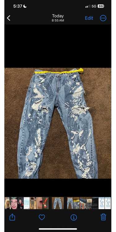 Bdg × Urban Outfitters Low Rise Distressed Baggy J