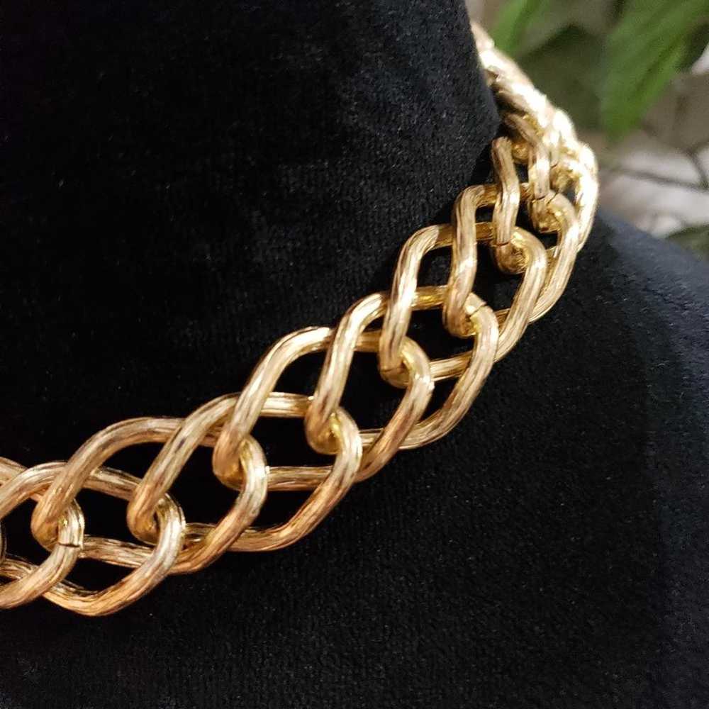 Other Fashion Gold Tone Chunky Thick Chain Punk C… - image 3