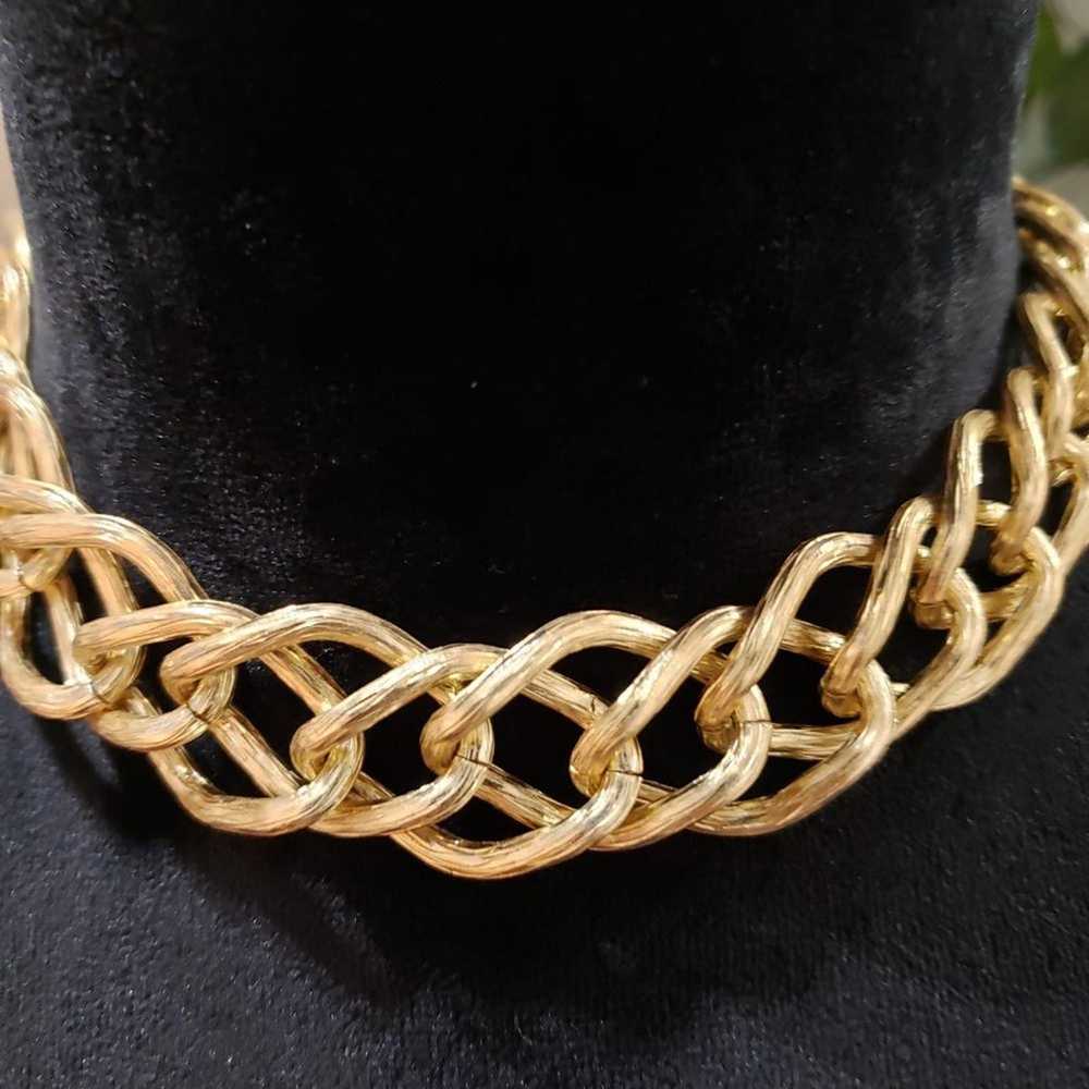 Other Fashion Gold Tone Chunky Thick Chain Punk C… - image 4