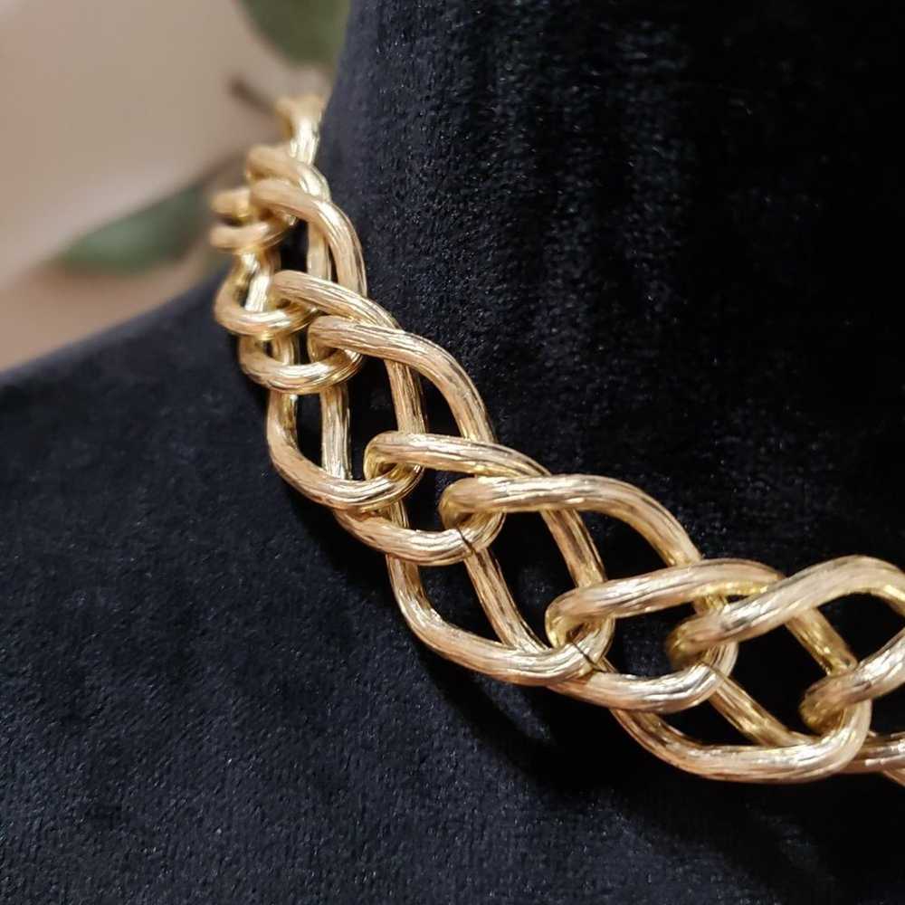 Other Fashion Gold Tone Chunky Thick Chain Punk C… - image 5