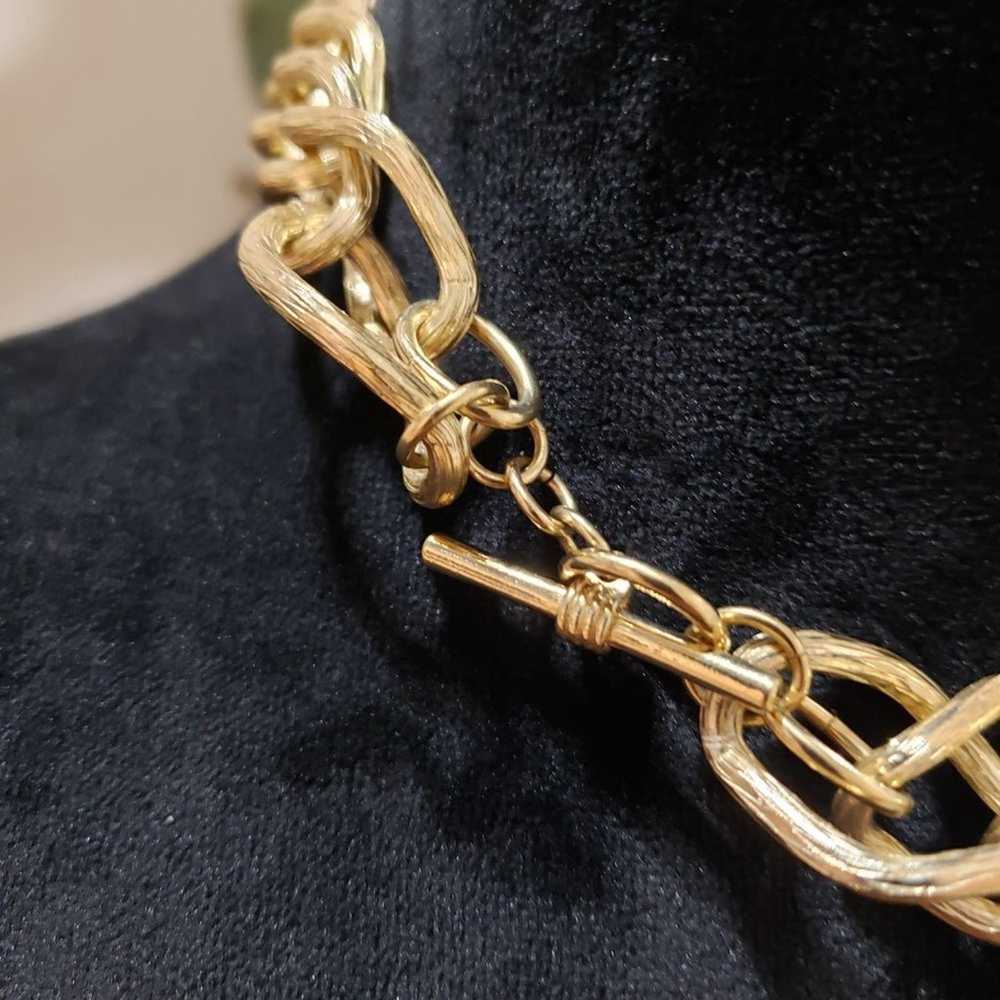 Other Fashion Gold Tone Chunky Thick Chain Punk C… - image 6