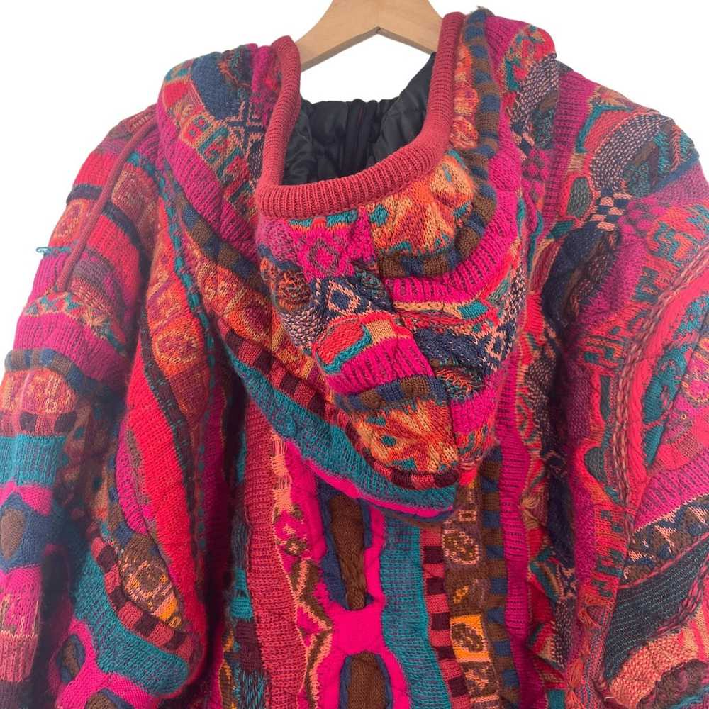 Coogi RARE GEM - COOGI vintage WOOL SWEATER HOODE… - image 3