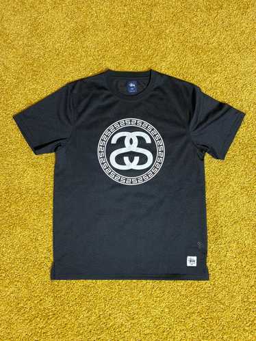 Stussy × Vintage Rare Stussy black mesh logo spell