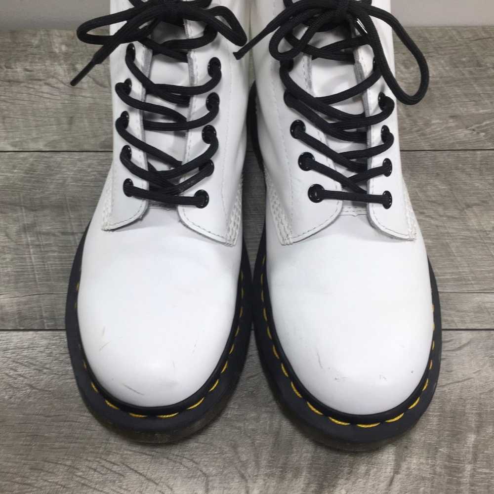 Vintage Dr Doc Martens 11622 1460 White Leather C… - image 4