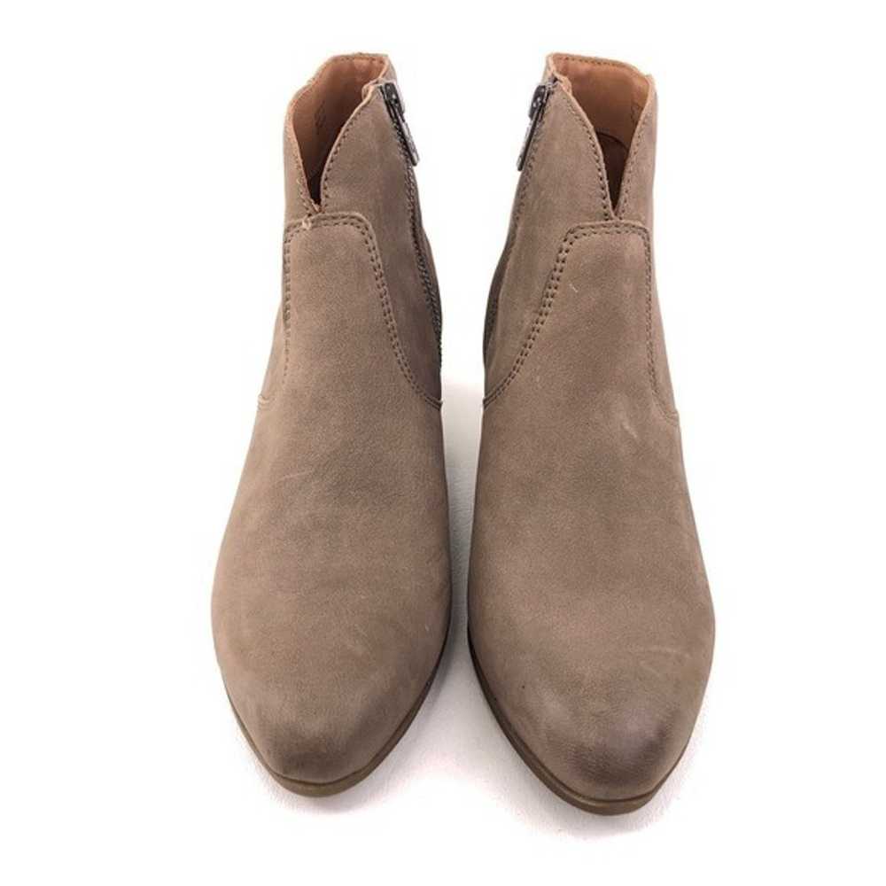 Frye Jennifer Gray Leather Ankle Boots 8M - image 4