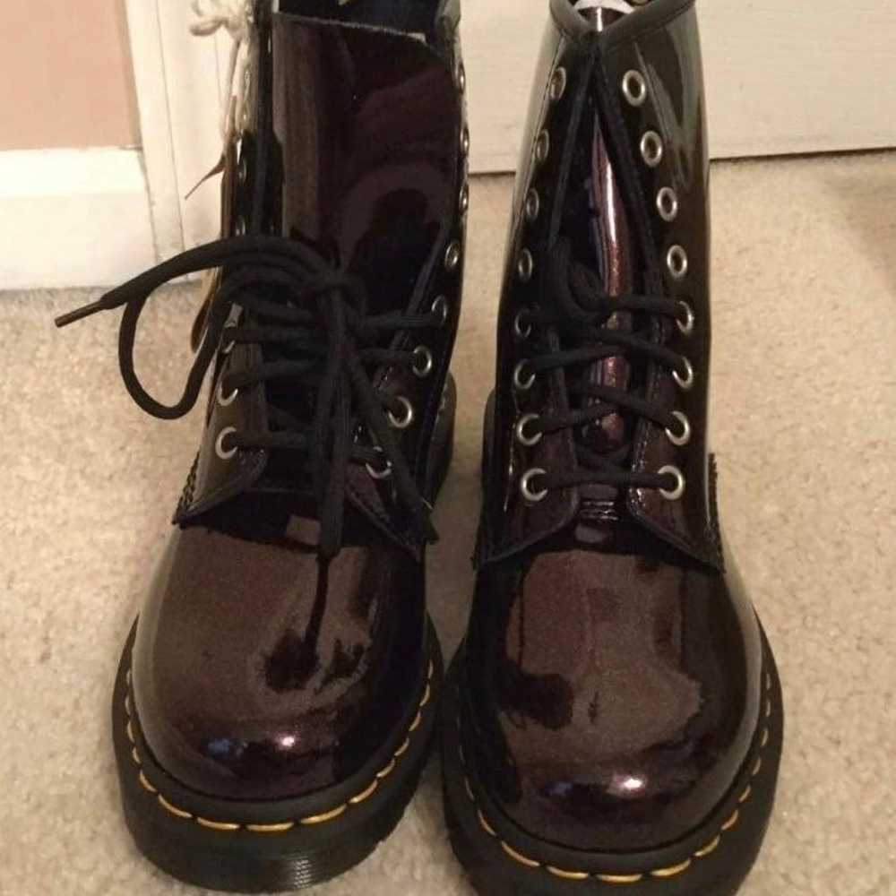 Dr Martens Purple Glitter Boots - image 2