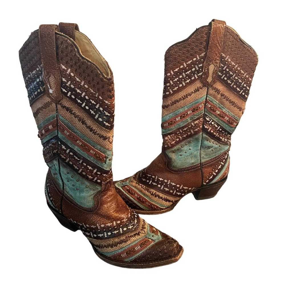 New corral multi colored boots 8.5 - image 2